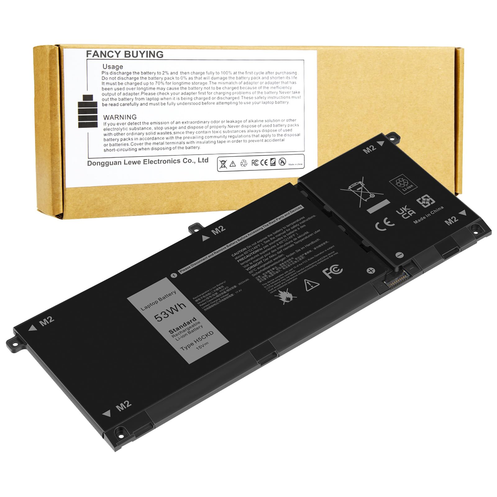 Amazon.com: 53Wh JK6Y6 H5CKD Battery for Dell Vostro 5300 5301